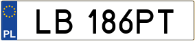 Trailer License Plate